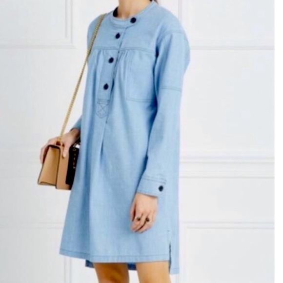 Isabel marant etoile denim dress size‎ 40 (L) tunic chambray casual mini - Picture 1 of 16